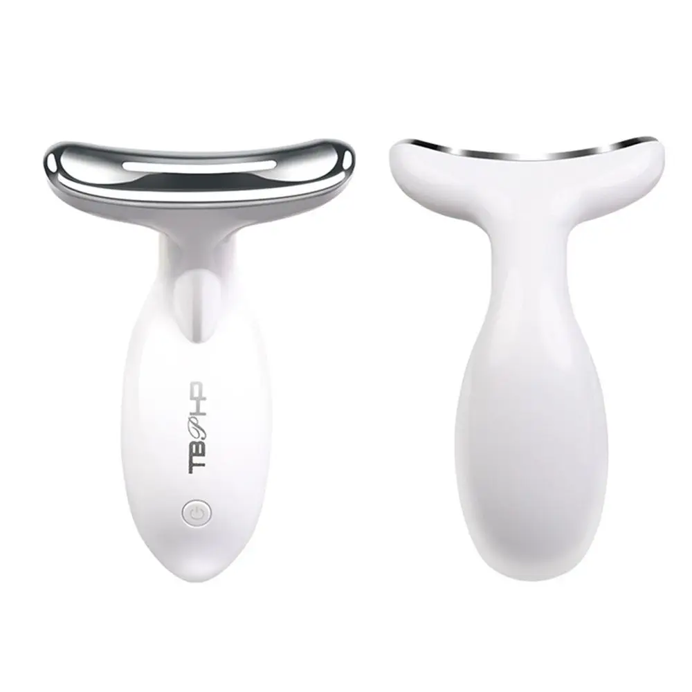 Instrumento de belleza de terapia de fotones LED para el cuello, crema absorbente, instrumento para reducir la papada, masajeador Facial eléctrico, herramienta para el cuidado de la piel