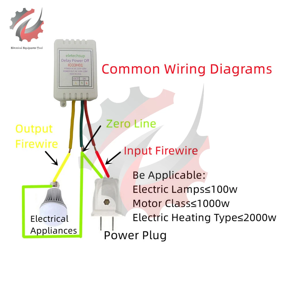 1-480Min Timer Regolabile Disconnetti Delay Controller AC 110V 220V Interruttore Relè Uscita di tensione AC 220V 7A