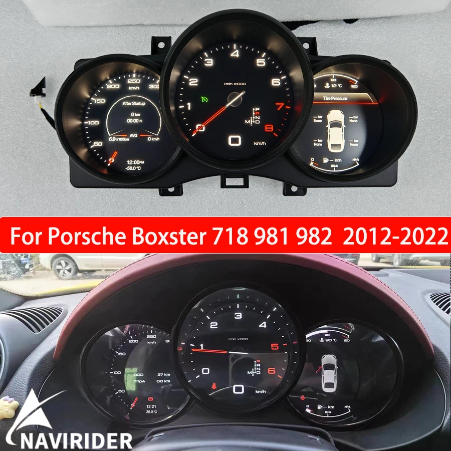 

Новый усовершенствованный цифровой LCD-дисплей для приборной панели Porsche Boxster 718 981 982 2012-2022, спидометр, приборная панель, HD-экран