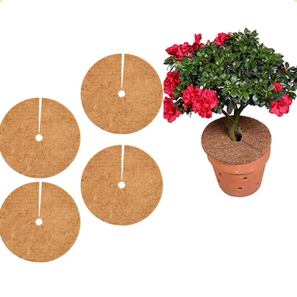 

Natural Coconut Fiber Tree Mulch Mat Cover Protector 20/30/40cm Flower Pot Disc Pad Weed Control Warm Moisture Cushion