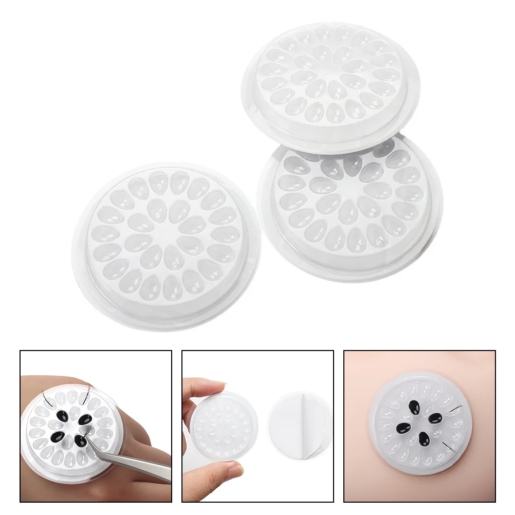 

20Pcs Compact Eyelash Grafting Plates Grooved Design for Long Lasting Use and Easy Application Grafting Eyelash Plates