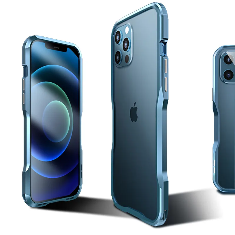 Metal Bumper For Iphone 13 12 11 Pro Xs Max Case Aluminium Frame Protective Cover For Iphone X Xr 7 8 Plus Se 2020 Fashion Shell