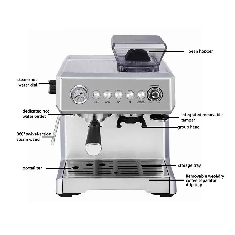 

cafetera original vending Home expresso commercial electric express coffee maker espresso machine with grinder