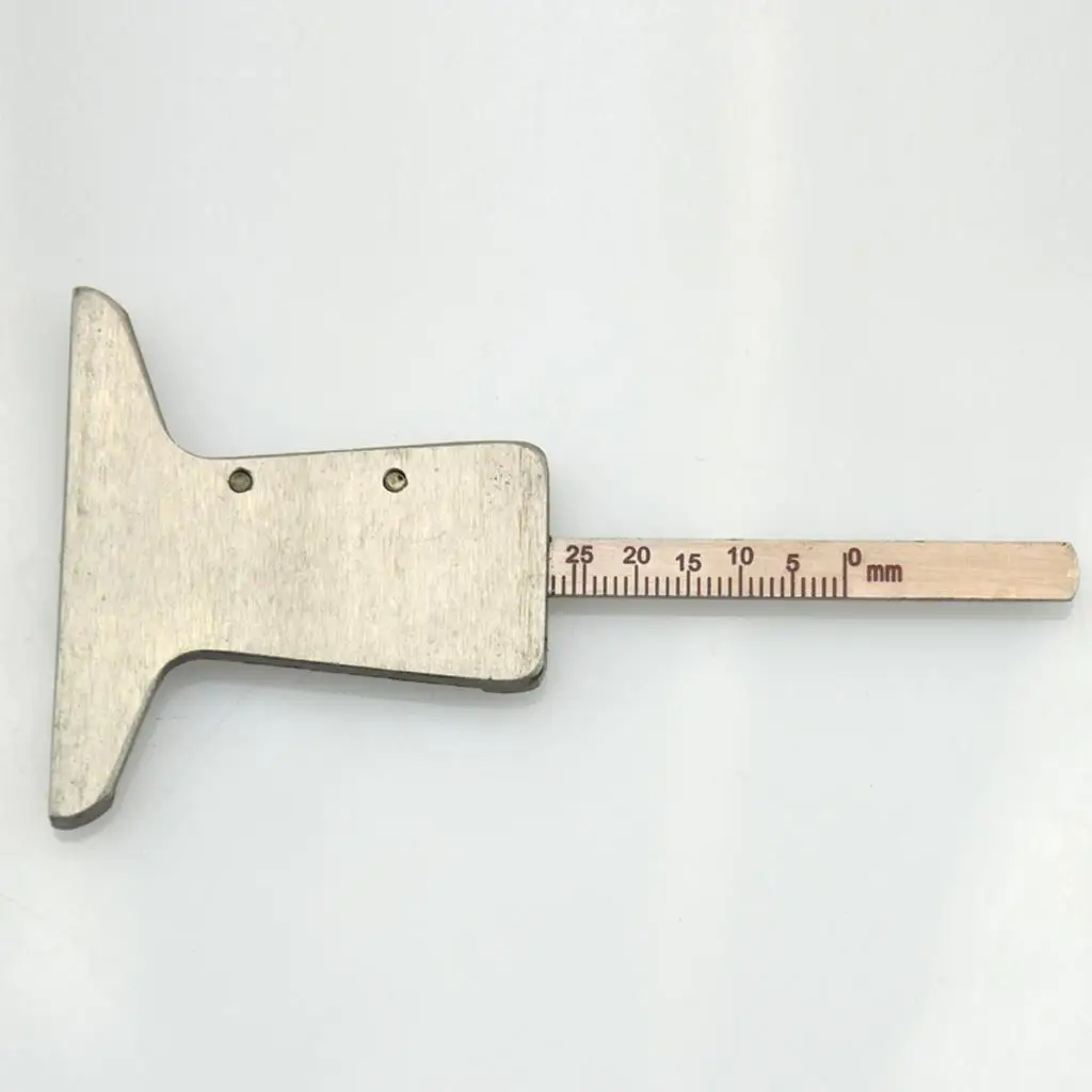 Truck Tread Depth Gauge Tool Compact Stainless Steel Tyre Repair Ruler for Axle Measurement Vehicle