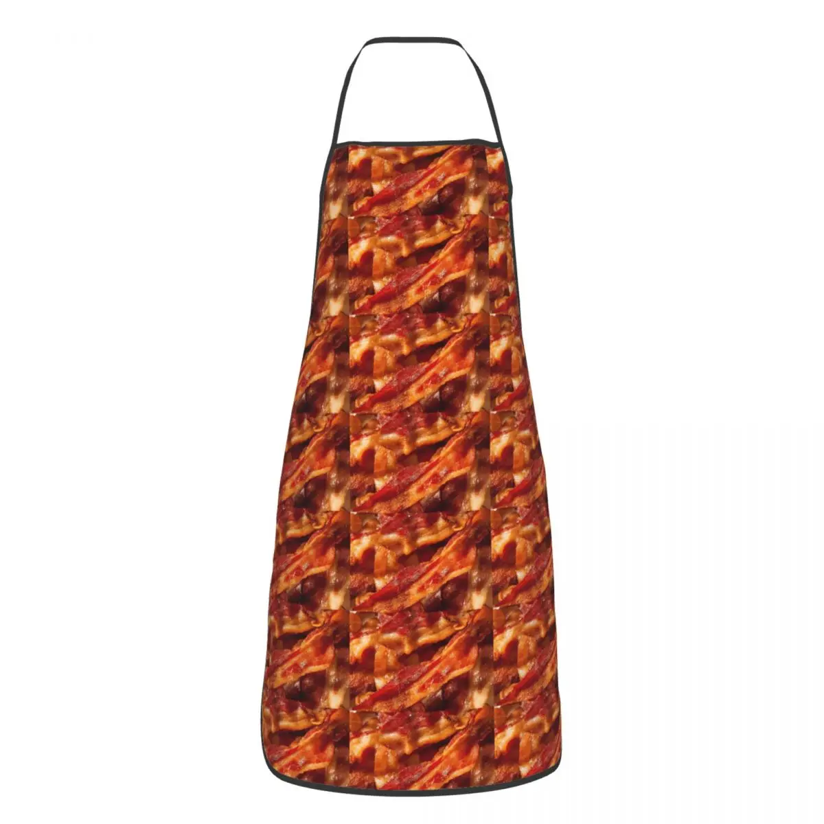 Crispy Bacon Texture Meat Lovers Aprons Chef Cooking Tablier Waterproof Bib Kitchen Cleaning Pinafore for Women Men Painting