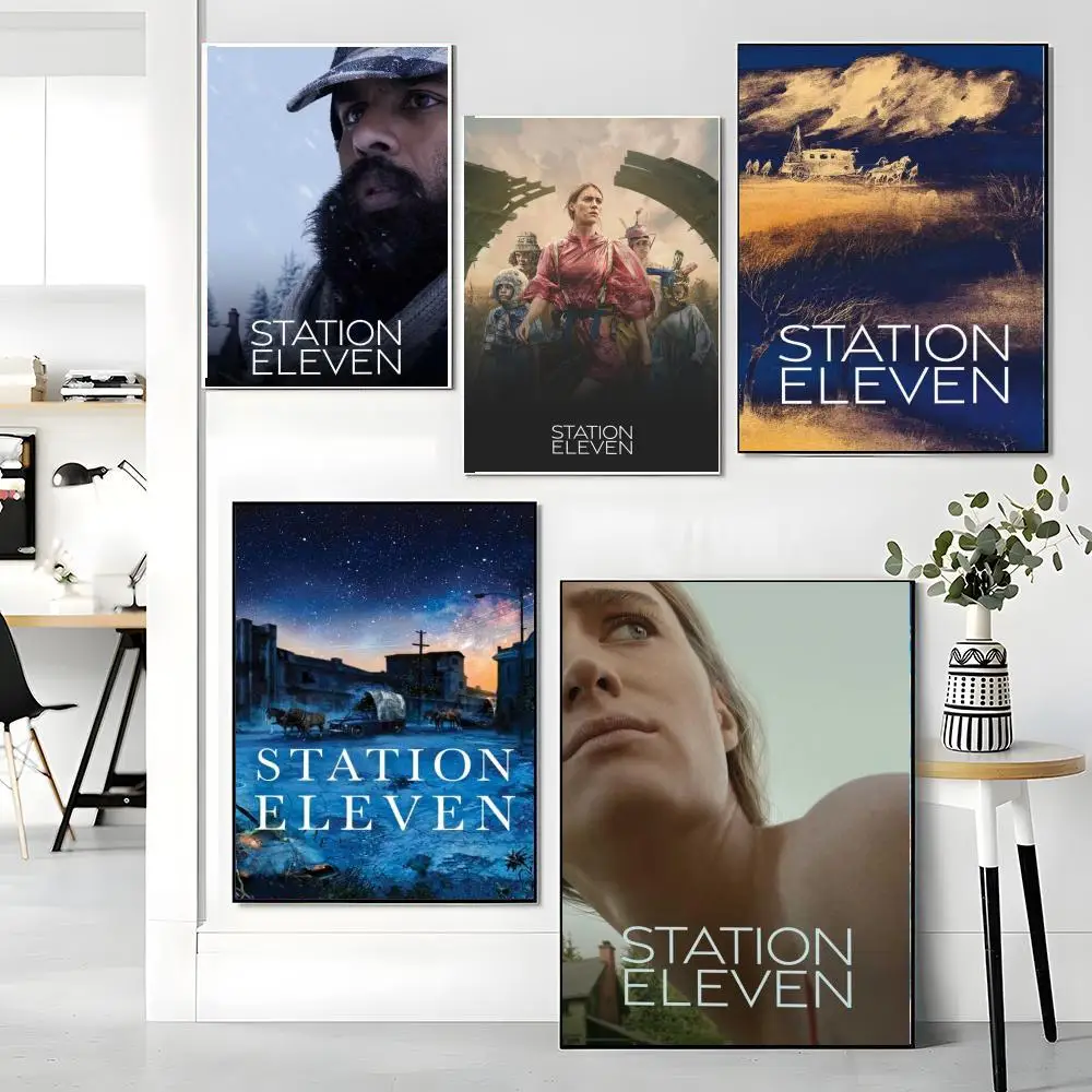 tv series S-Station Eleven-N Painting Calligraphy Boho Botanical Decor for Living Room Elegant Home Style