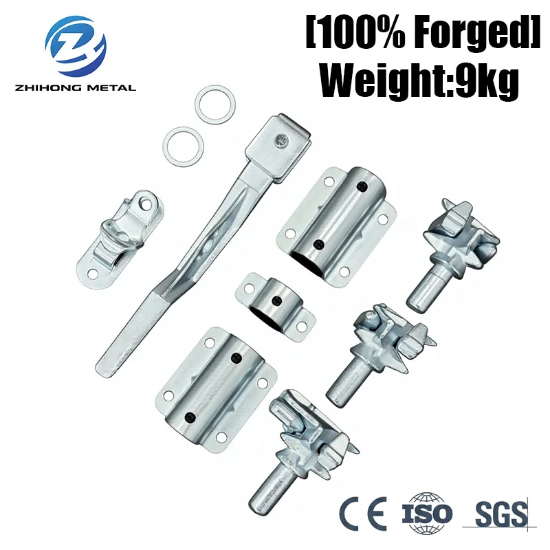 34mm Forged Steel Hot Dip Galvanized Container Door Locking Gear Assembly CE/ISO 9001 Certification for High Cube Sea Containers