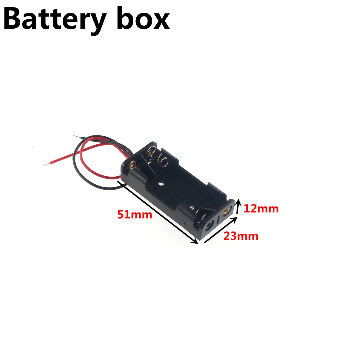 2X 3X 4X AAA Waterproof battery box with cover and switch Four AA boxes with switch battery box