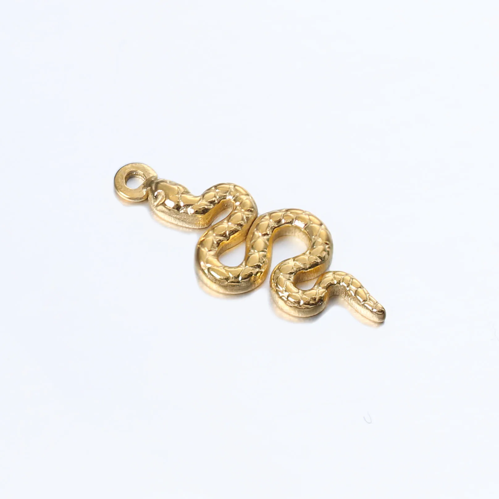 DOOYIO 3pcs/Lot Popular Snake Stainless Steel Jewelry DIY Charms Pendant For Women Necklace Earring Bracelet Jewellry Handmade