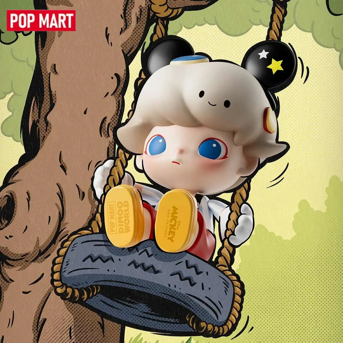 

POP MART MEGA JUST DIMOO 400% Фигурка Микки Диснея Диснея | Декоративная кукла премиум-класса — идеальный подарок для коллекционеров аниме и Диснеев