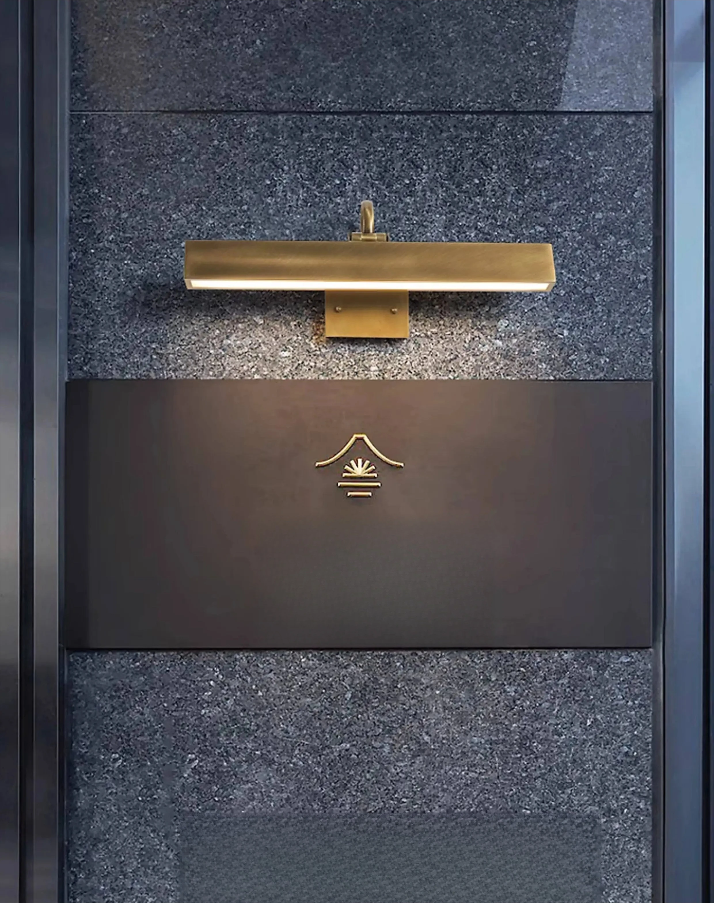 Door head lamp Mirror Front photo Outdoor waterproof wall lamp Signature lamp at the entrance of the shop