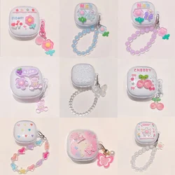 For Redmi Buds 6 Play Case,Cute Flower,Love Heart,butterfly,Bear,Rabbit,Cherry Design TPU Earbuds Protective Cover With Hook
