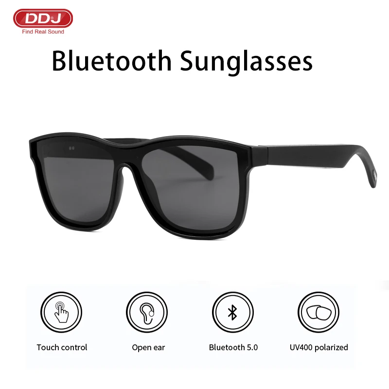 DDJ Smart Glasses Wireless Bluetooth Sunglasses Open Ear Headphones Music&Hands-Free for Men&Women Polarized Lenses for xiaomi