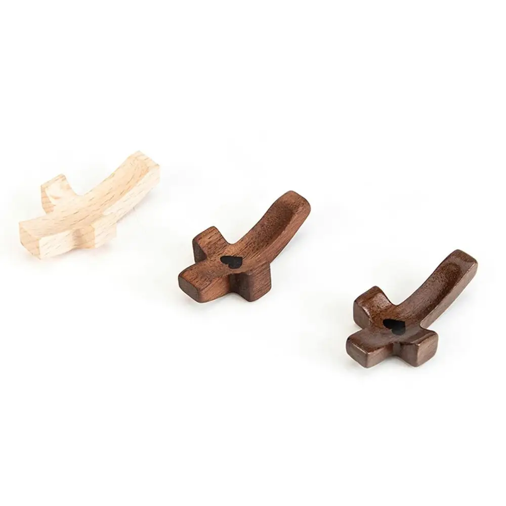 3pcs Black Walnut Wood Handheld Cross Hand Painted Palm Size Cross Christian Gift Comfort Holding My Heart Cross