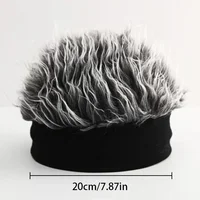 Fashionable Hip-hop Style Decorative Cap Cosplay Personalized Wig Knitted Caps Party Hip-hop Outfit Wig Caps 6
