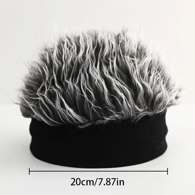 Fashionable Hip-hop Style Decorative Cap Cosplay Personalized Wig Knitted Caps Party Hip-hop Outfit Wig Caps 6