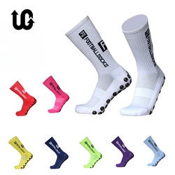 FS Football Socks New Style Round Silicone Suction Cup Grip Anti Slip Soccer Socks Sports Men Women Baseball Rugby Socks