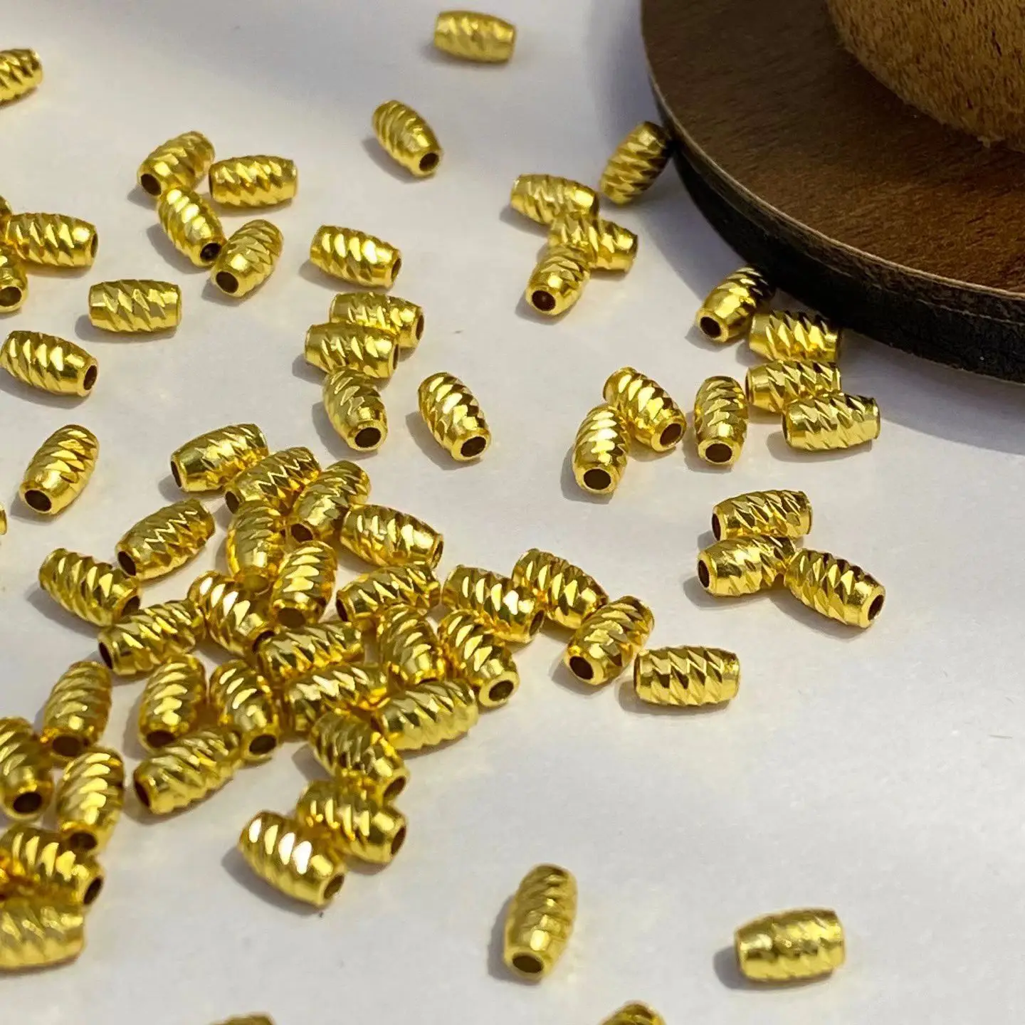 Wholesale DIY 3mm 5mm S925 Sterling Silver Beads Caps Clasp Hook Accessories 30pcs/lot