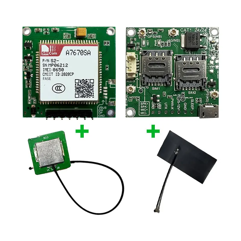 

SIMcom A7670SA-FASE CAT1 Core Board A7670SA-FASE Development Board LTE CAT1+4G+2G+Voice+BT+GNSS