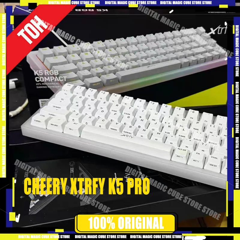 

NEW CHEERY XTRFY K5 Pro 8k Gaming Mechanical Keyboard Wired Polling Rate Magnetic Switch RT0.01 16k Esports Gaming Keyboard Gift