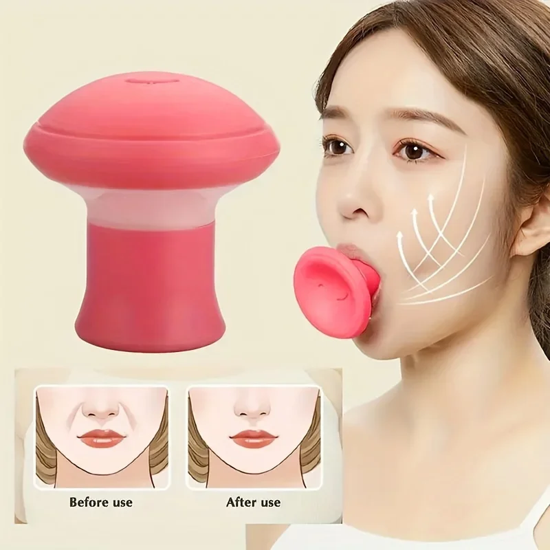 1pcs Silicone Face Lifting Massager V-Line Muscle Trainer Double Chin Reducer Facial Yoga Tool Alcohol-Free Smiling Exerciser