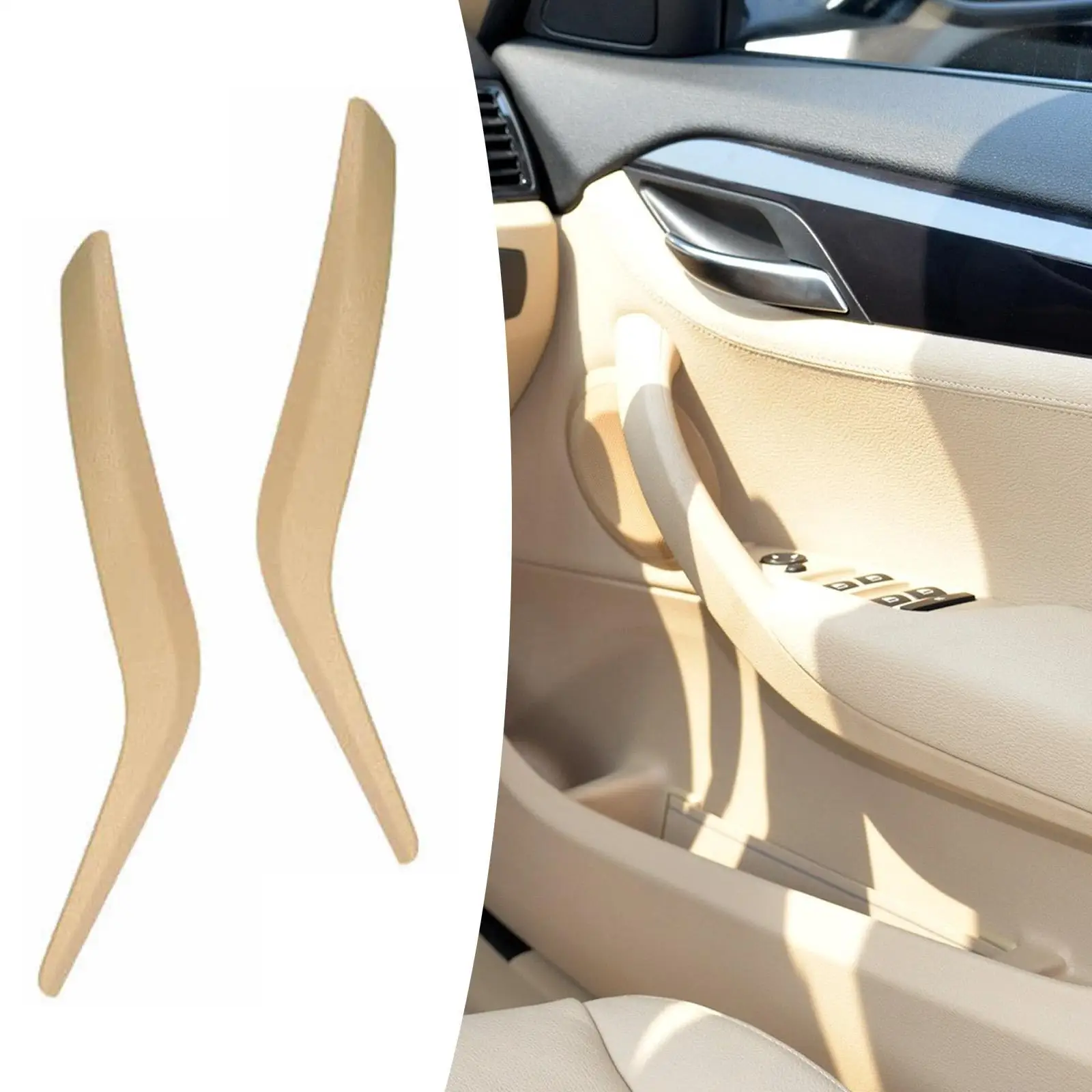 

Inside Door Handle Cover Inner Handle Cover E84 High Performance Easy Installation Replace Parts for BMW x1 Car Accessories