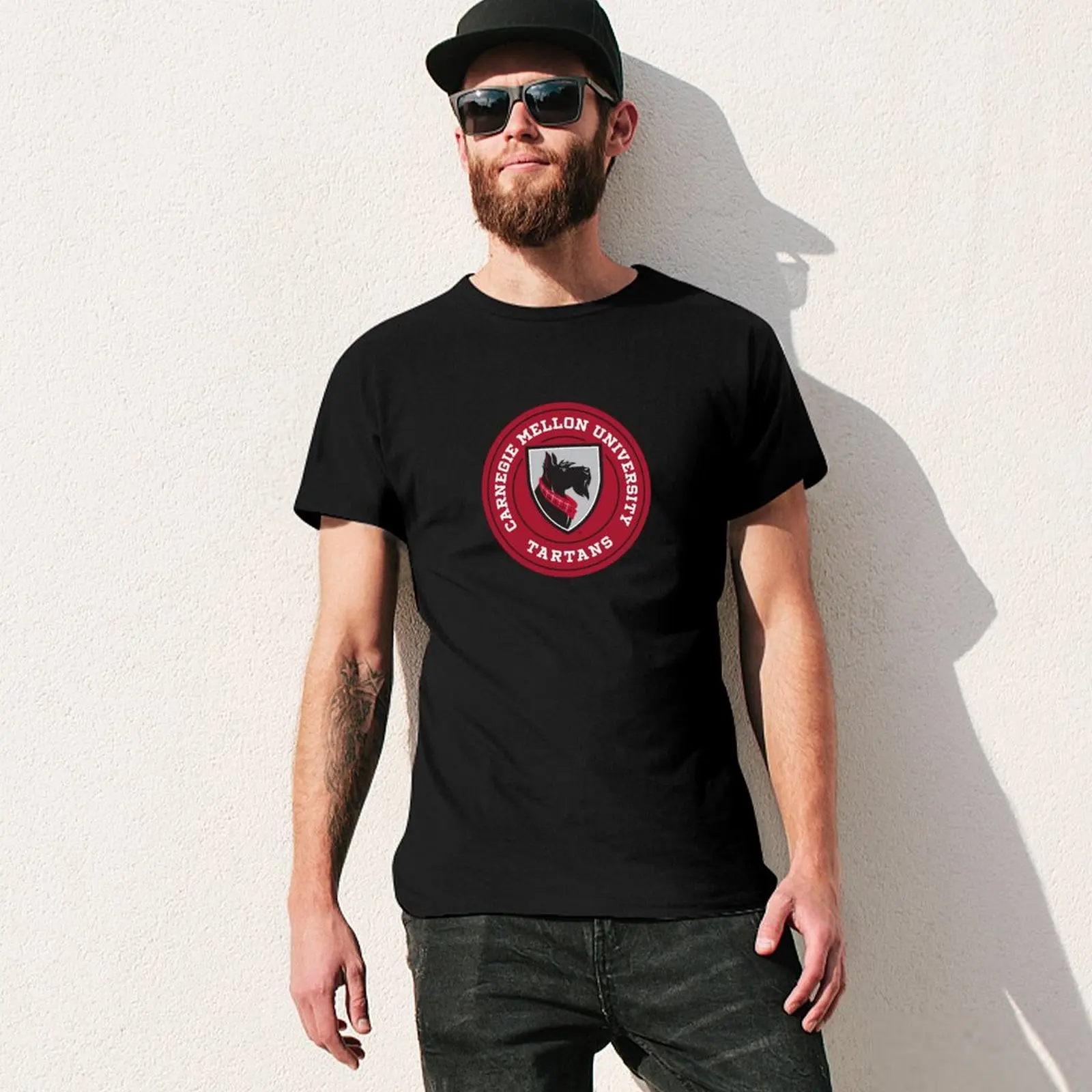 Carnegie Mellon- Tartans T-Shirt graphics customizeds Louboutins tee shirts for men