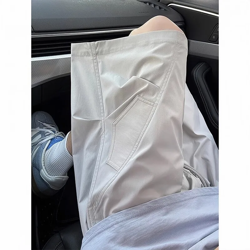 

Мужские летние уличные брюки American Sle Workwear: свободные, широкие, средней длины, в стиле парашютиста, модные, повседневные