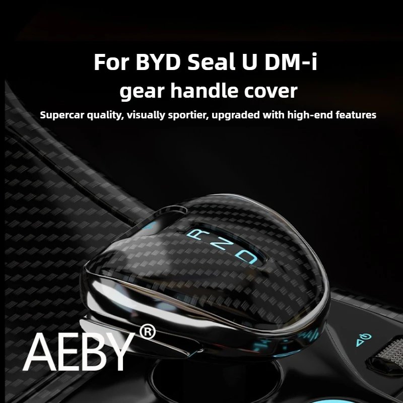 

AEBY For BYD Seal U DM-i 2020-2025 Car Gear Lever Cover, Gear Shift Knob Cover, Anti-Scratch Center Console Interior Accessories