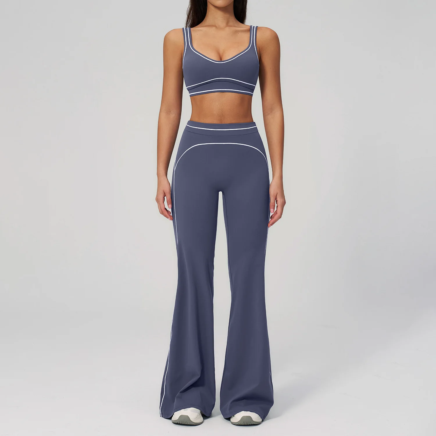 Fitness Suit 2PCS Yoga Set Women's Tracksuit Sports Outfits Gym Running Push Up Sportswear Legging Athletic Wear Workout Clothes