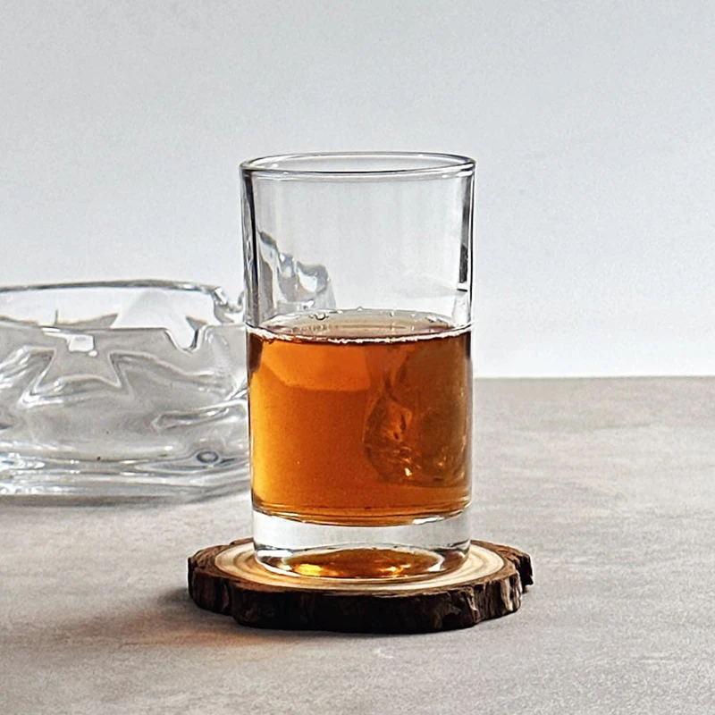 

3.8oz/5.4oz/9.8oz Simple Style Water Cup Thick Bottomed Wine Glass Transparent Beer Glass Juice Cold Drink Mugs Home Accessories