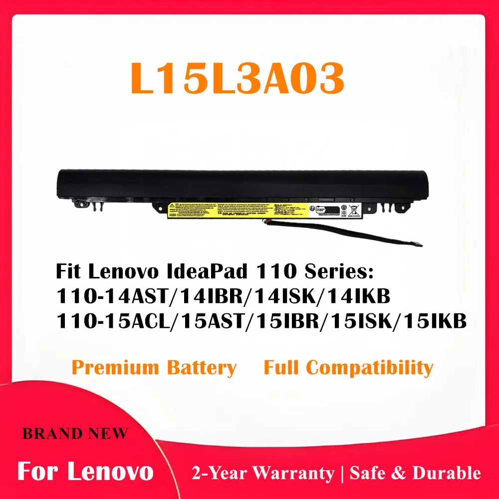 Battery For Lenovo IdeaPad 110-15AST 15IBR 14AST 14IB 14IBR 