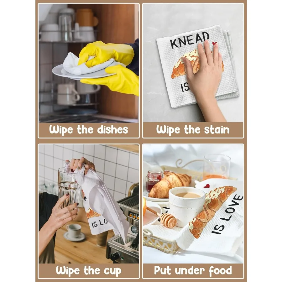 مناشف المطبخ المضحكة كل ما تعجن الحب كيس الدقيق منشفة المطبخ الحلو هووسورمينغ هدية أفضل منشفة طبق هدايا للخبازين بعيدا