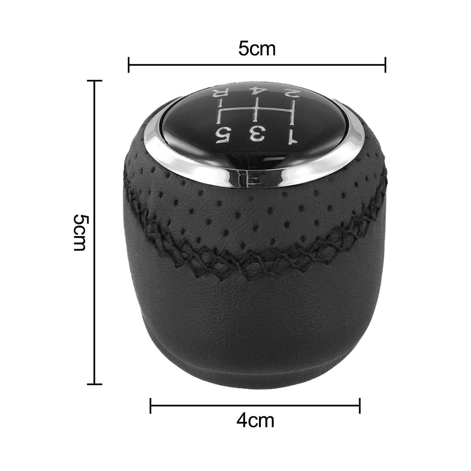 

5-скоростная ручка переключения передач, кожаная головка ручного переключения передач, идеальная замена, удобное управление, высококачественная резина