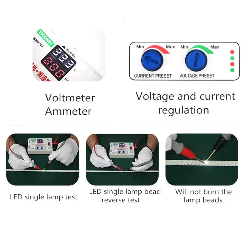 TKDMR 0-330V LED TV Backlight Tester Smart-Fit Manual Voltage Tester Adjustment Constant Current Driver Board Repair LED Bead