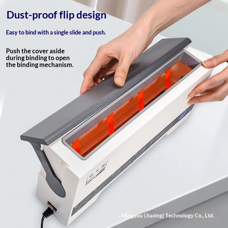 Mini Hot Melt Glue Binding Machine Standard US Plug Multi Color Portable Thermal Binder For Home Office Document Book Binding