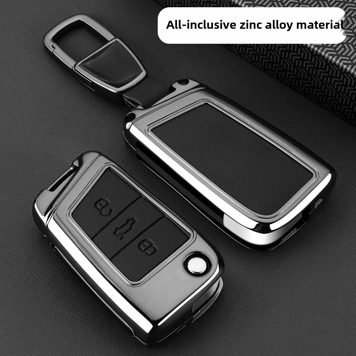 

Car TPU Zinc Alloy Key Case Bag Car KeyChain Metal Key Shell For Volkswagen VW Polo Tiguan Golf 4 5 Jetta Beetle Scirocco Passat