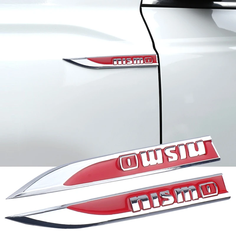 3D Metal Styling Car Emblem Fender Stickers Side Body Decor Badge Decal For Nissan Nismo Modus Espace Laguna Auto Accessories