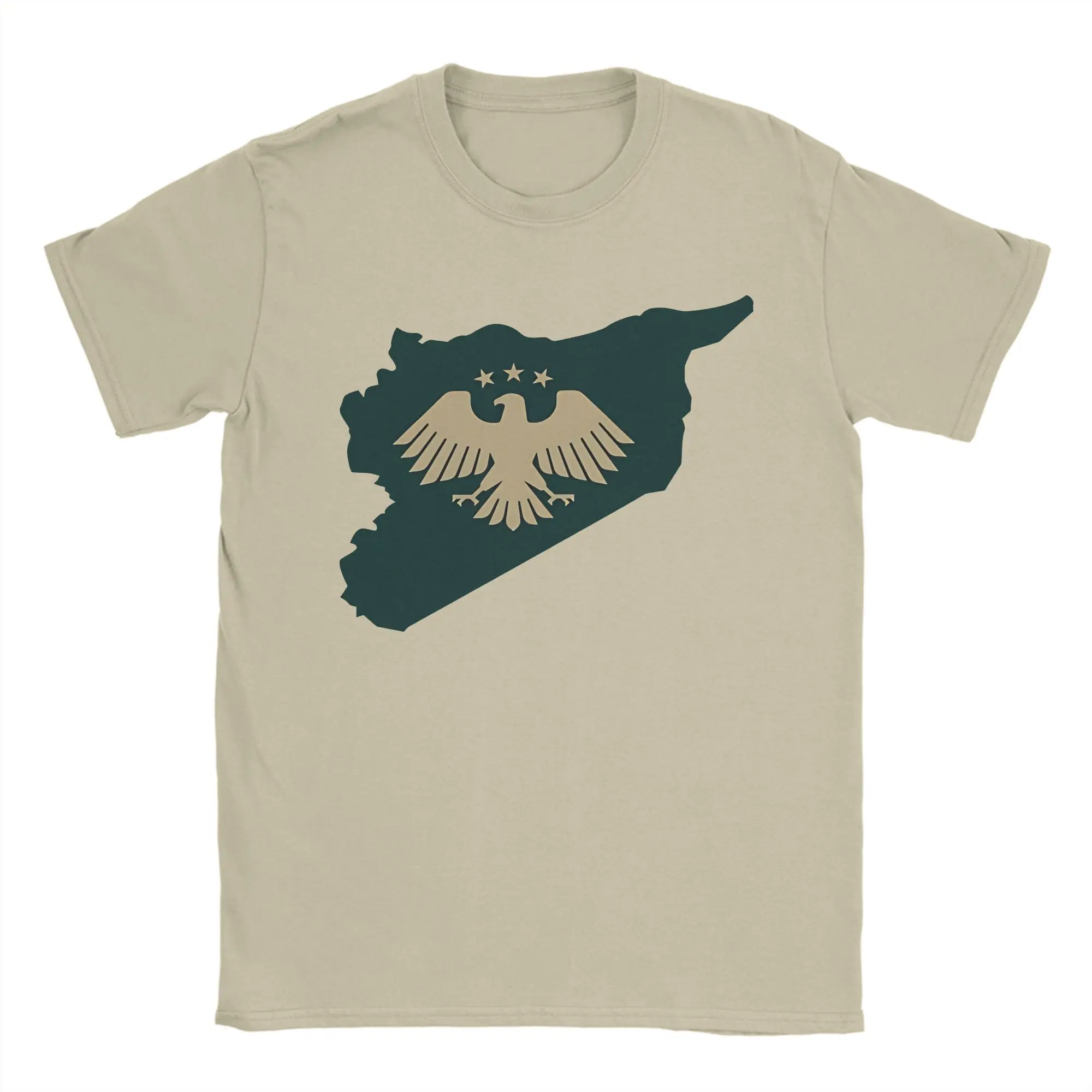 

Одежда «Орел Сирии 2025», футболка унисекс, хлопковая футболка, модные топы, футболка