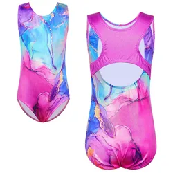 BAOHULU Girls Sleeveless Ballet Leotard Professional Gymnastics Leotard Kids Pracitice Outfit Performance Clothes Dancewear