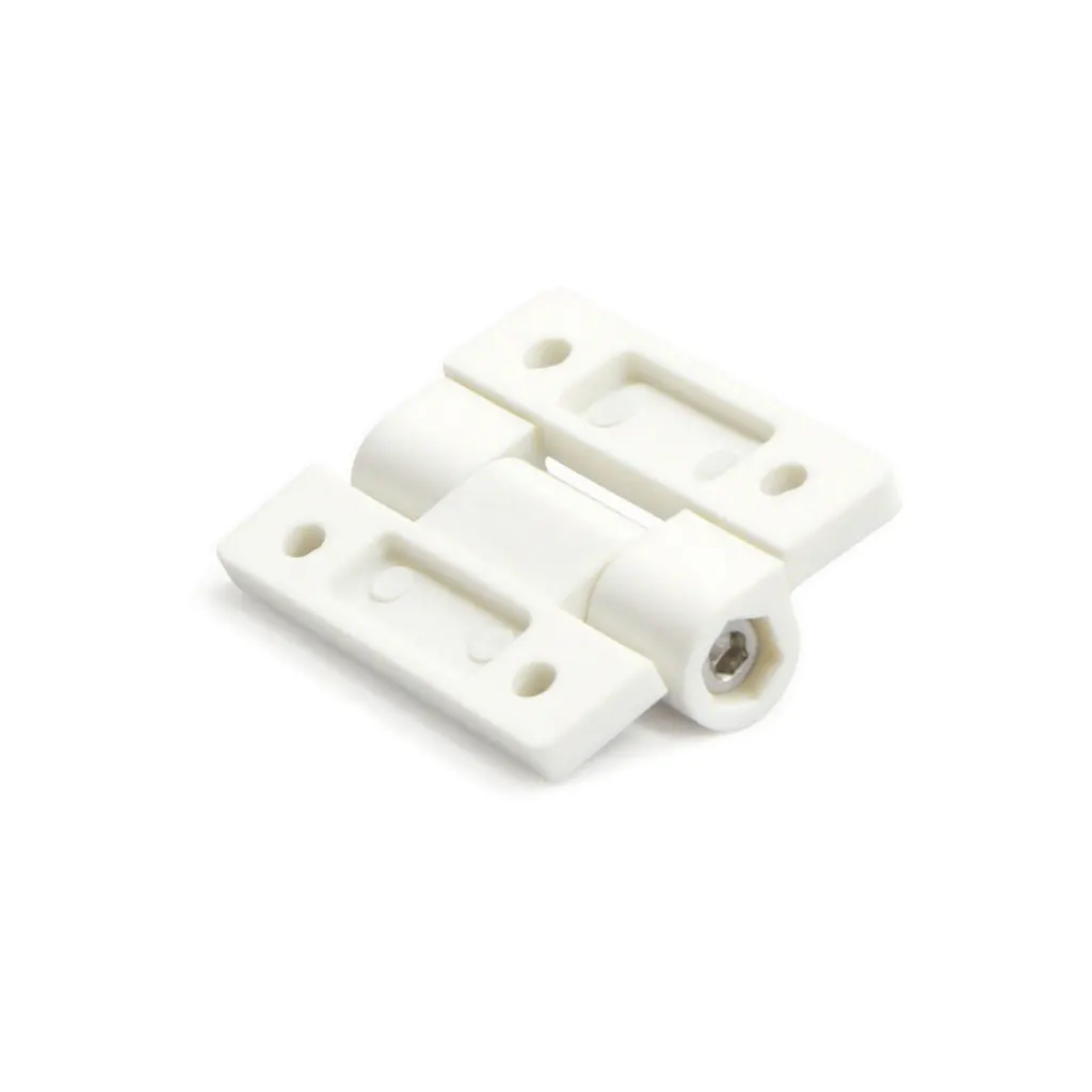 Plastic Nylon Hinges Adjustable Door Hinges with Countersunk Holes,36 x 28 mm /1.4 x 1.1 inch, Ideal for Wardrobes and Drawers