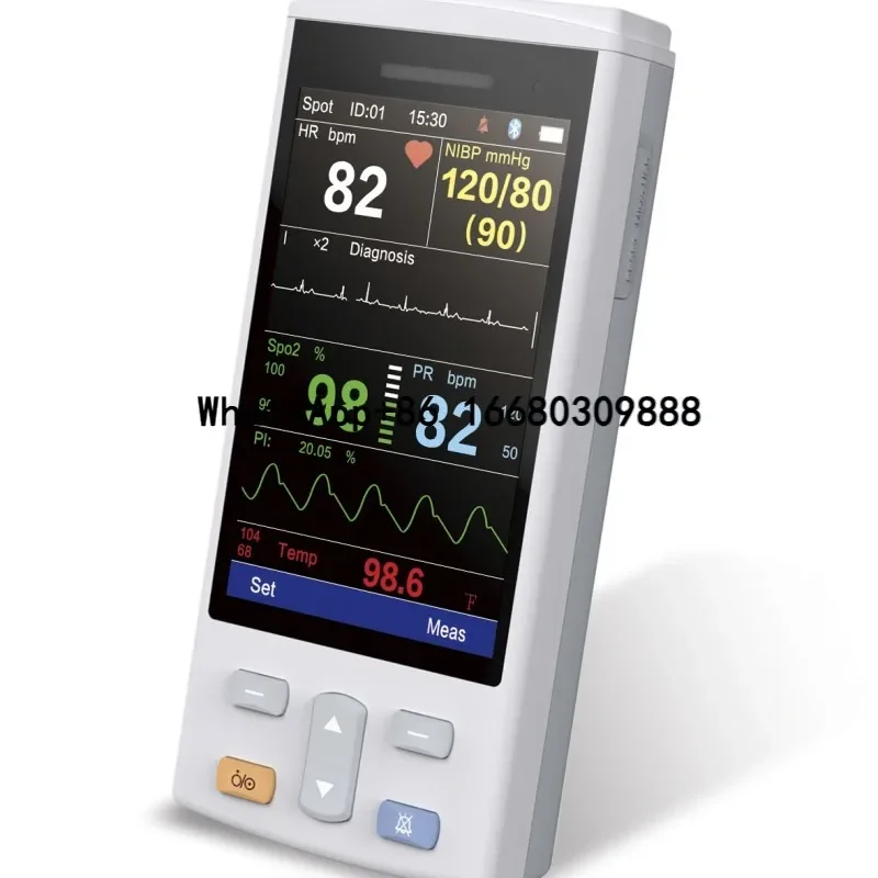 Professional  Portable Handheld Multiple Parameter Vital Sign Medical Instrument