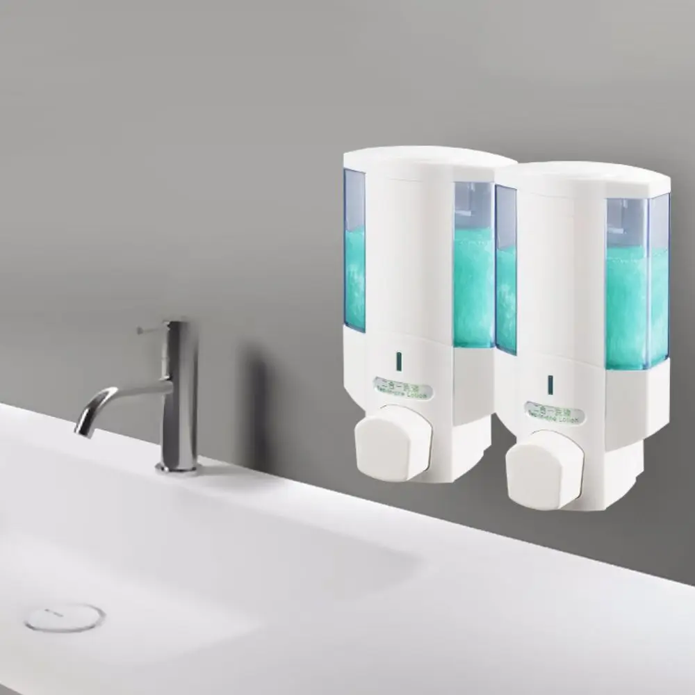 

Ручной пресс, настенный дозатор мыла, многоразовый, двойной дозатор мыла большой емкости, 350 мл, простой в установке