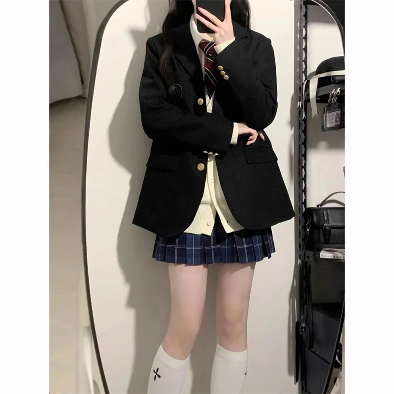 

JK Jacket Костюм Куртка 2025 Весна и осень Новое издание Подлинный оригинальный студенческий школьный костюм в студенческом стиле Топ