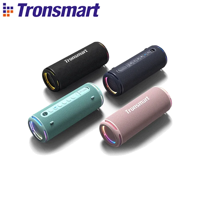 Tronsmart T7 Lite Speaker Portable Bluetooth Speaker with Enhanced Bass, 24H Playtime, APP Control, IPX7 Waterproof for Camping