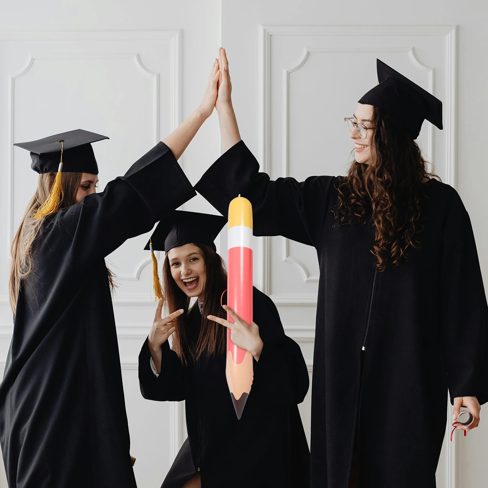 

4Pcs Giant Inflatable Pencil PVC Blow Up Balloons Classroom Decorations Back to School Graduation Party Supplies