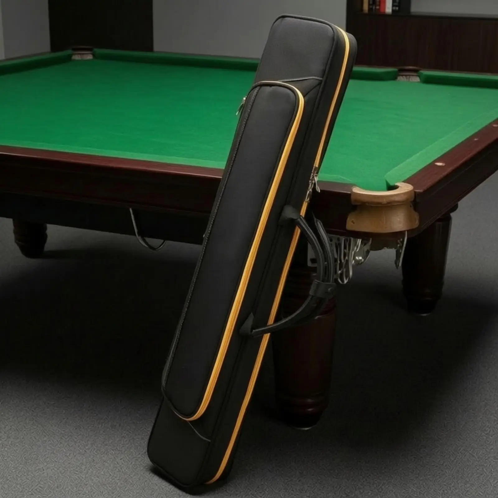 Premium Billiard Cue Case for Pool Players with Comfortable Grip Handle and Waterproof Protection