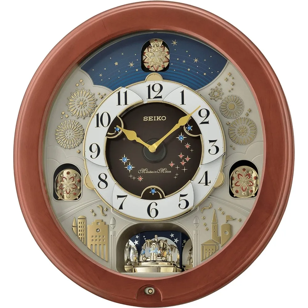 Wall Clocks,for Living Room Decor 36 Inch Melodies in Motion Wall Clock, Bright Starry Night