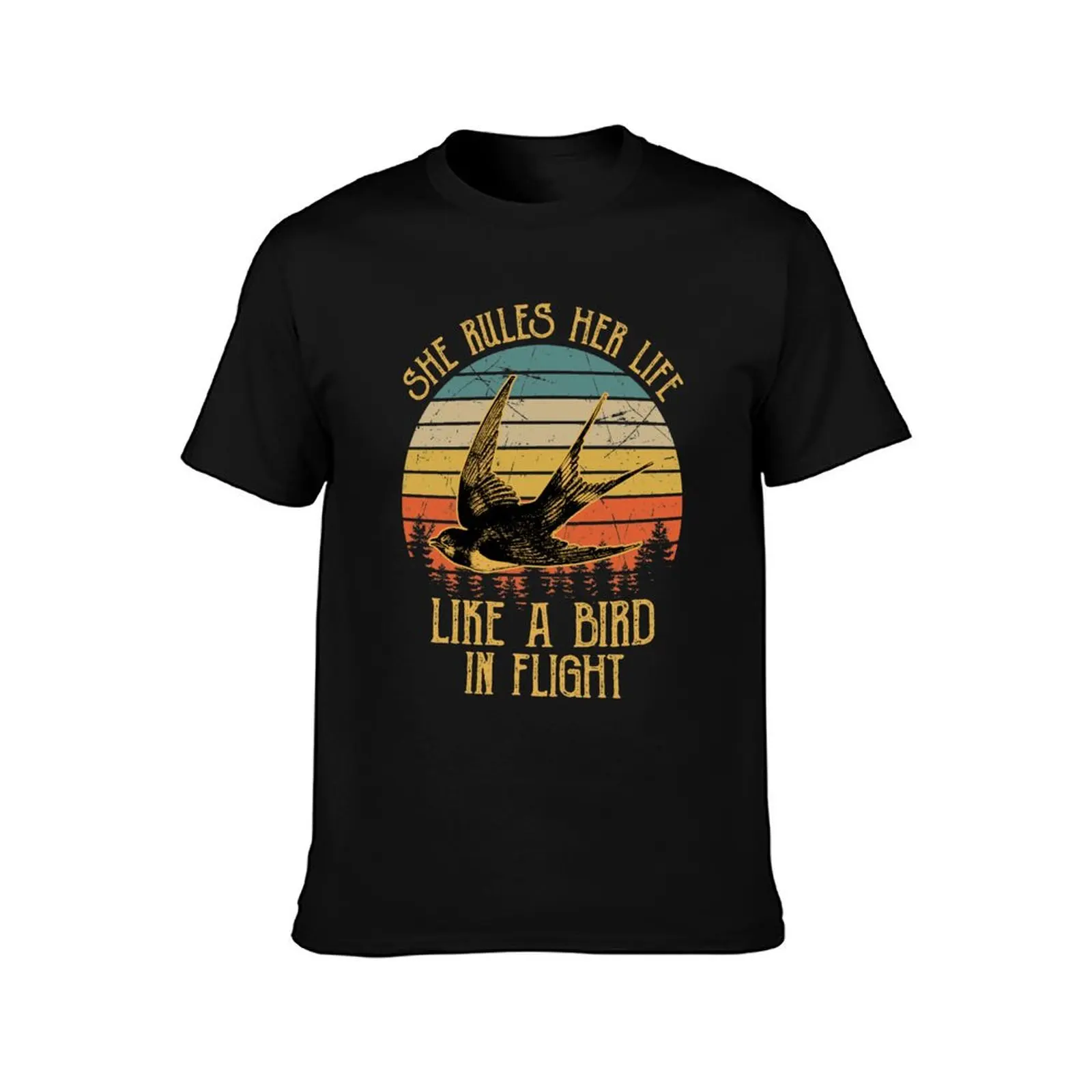 Stevie Nicks She Rules Her Life Like A Bird In Flight Vintage T-Shirt Holiday Outdoor T-Shirt