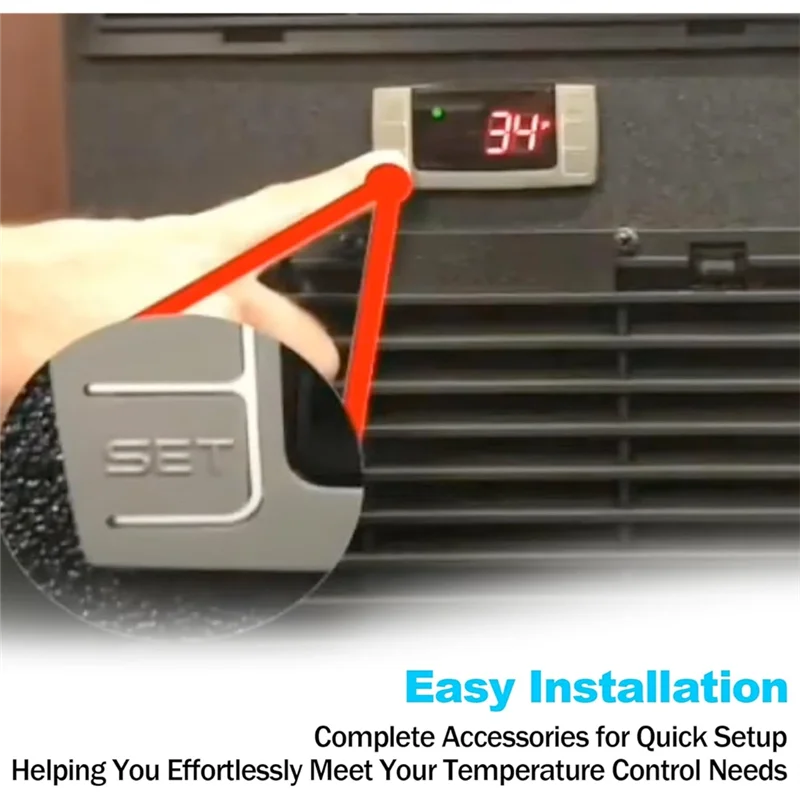 【Hot Selling Items】Digital Thermostat Replacement For XR06CX-4N1F1 Temperature Controller–Ideal For 120V 50-60Hz Commercial Refr